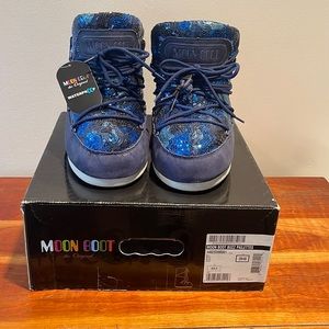 NWT Moon Boot Buzz Pailettes, waterproof, size 39/40 EU